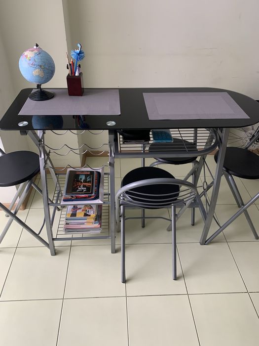 Стіл, столик барний, кухонний, письмовий, скляний