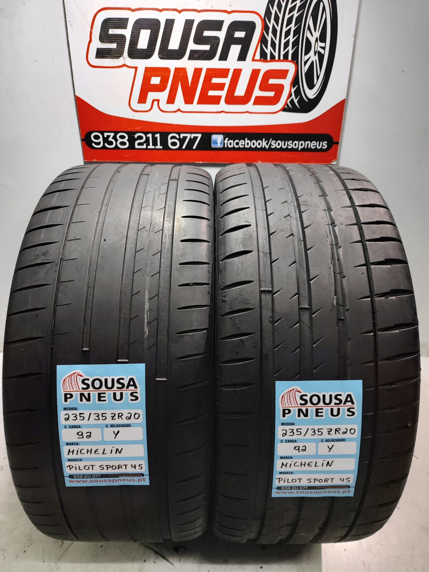 2 pneus semi novos Michelin  Pilot Stort 4  235/35R20  Oferta dos Port