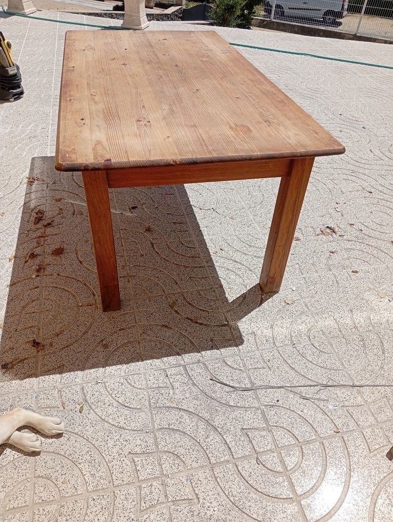 Mesa sala madeira maciça rústica