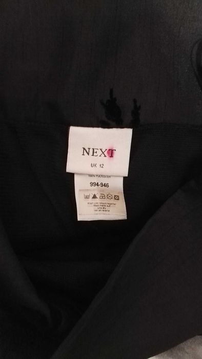 Юбка миди черная нарядная женская,размер евро 12(40) 46-48размер Next