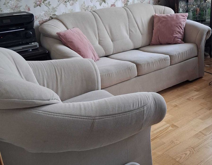 Kanapa z funkcją spania + Fotel