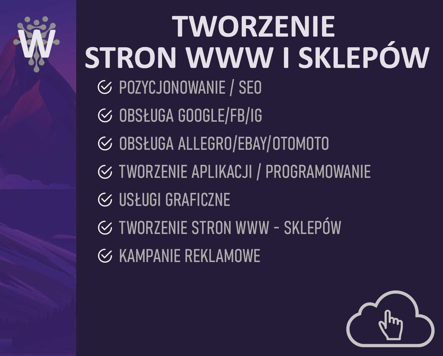 Strony internetowe / Tworzenie stron | Sklep www | Pozycjonowanie