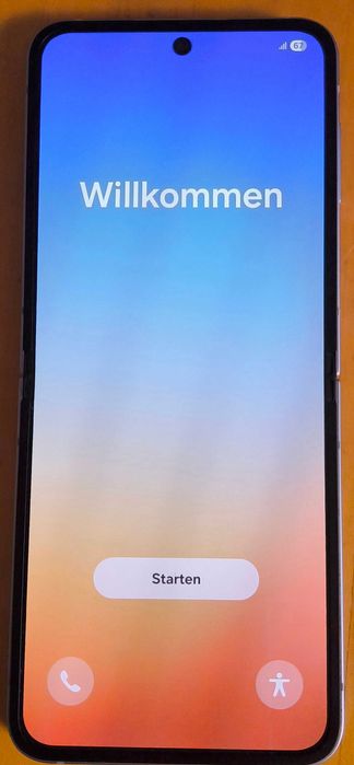 Samsung Galaxy Z Flip 6 azul, 256 GB, em excelente estado