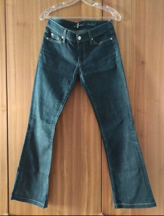 Jeansy 7 for All Mankind granatowe. Rozmiar M.