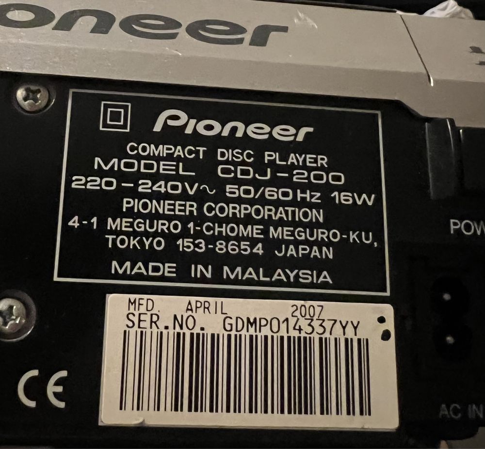Pioneer CDJ-200 Digital DJ