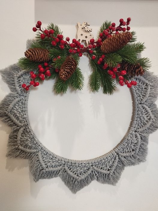 Świateczne ozdoby z Makramy