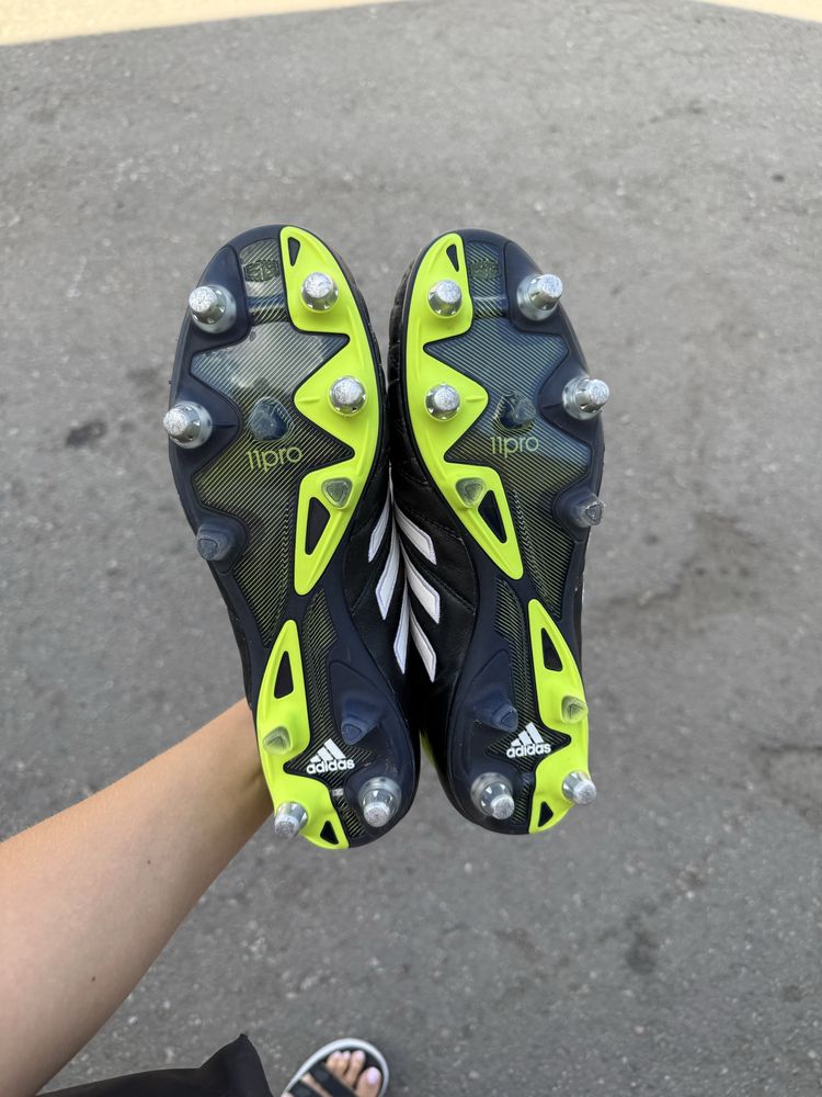Adidas 11pro sg f33104 elite us7  бутсы кожаные копы сороконожки