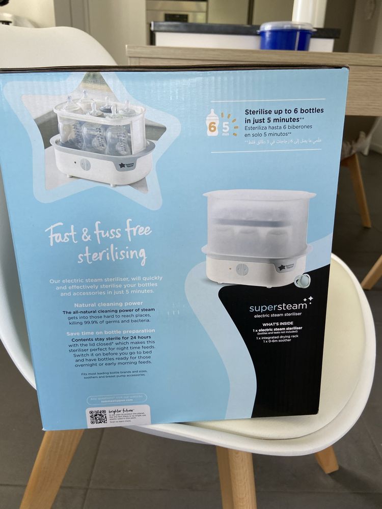 Esterilizador Tommee Tippee Super Steam NOVO