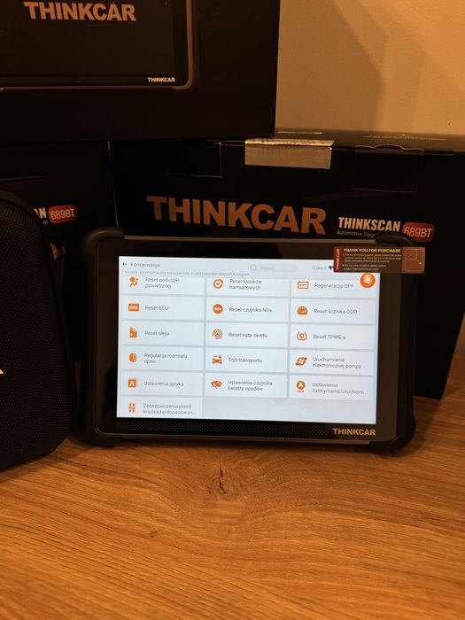 Autodiagnostyka automatycznego skanera Thinkcar Thinkscan 689BT