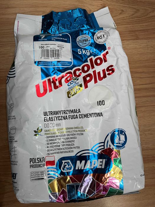 Fuga MAPEI Ultracolor Plus - kolory 130 - nowa 5 kg