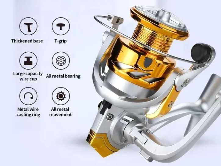 катушка FISHMX 2000 для удочки спиннинга рыболовная катушка риболовна