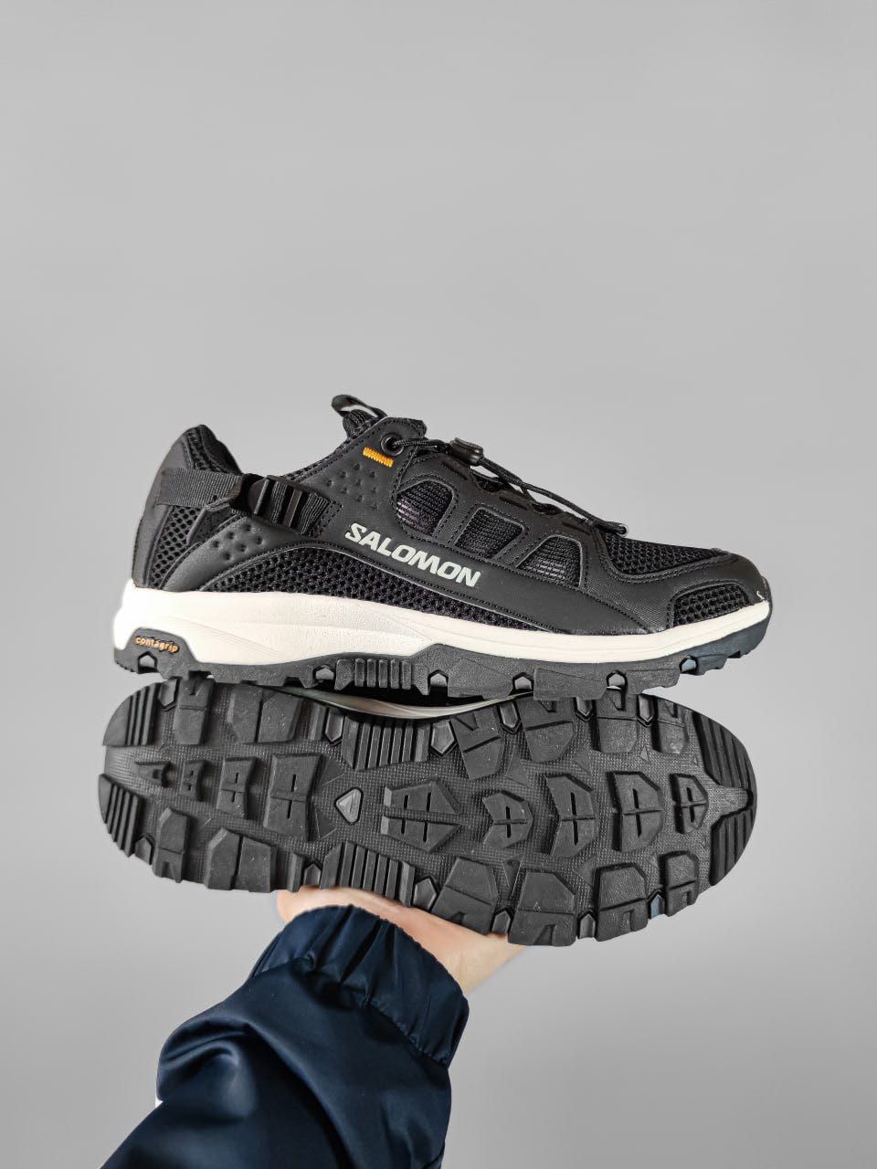 Кросівки Salomon Techamphibian Black, кросовки Саломон чорного кольору