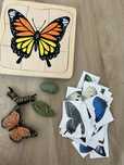 układnka przyroda Motyl puzzle drewniane montessori