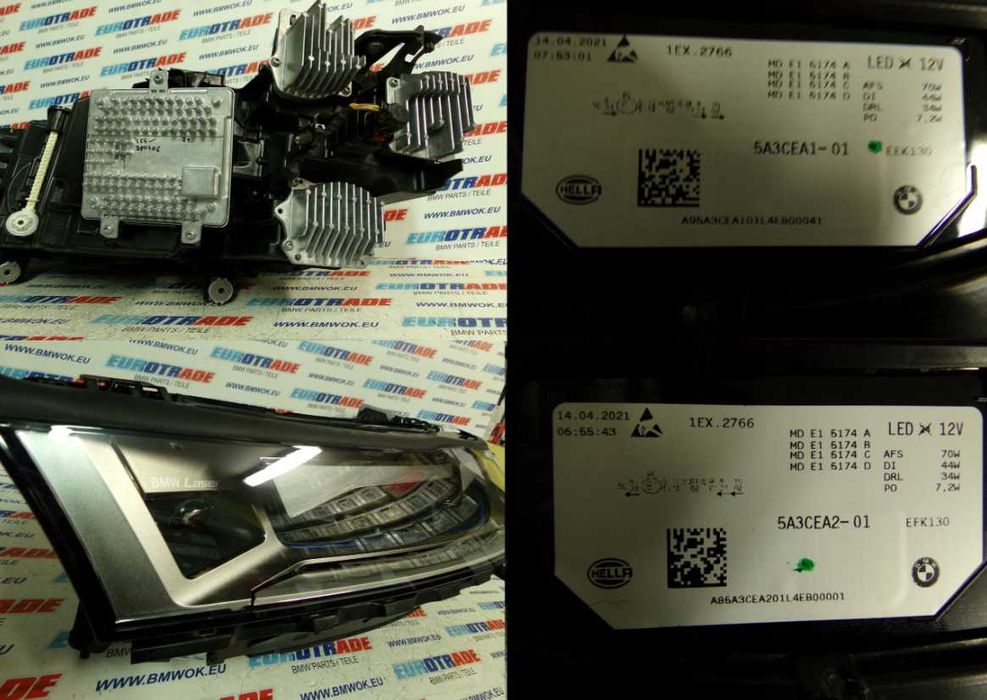 Фари BMW iX i20 LASER aventurinrot III metalic розборка