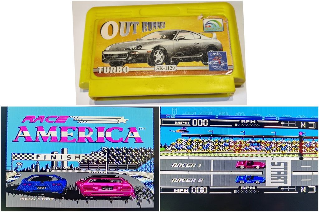 Gra Race America Pegasus Nintendo Famicom kartridż dyskietka kasetka