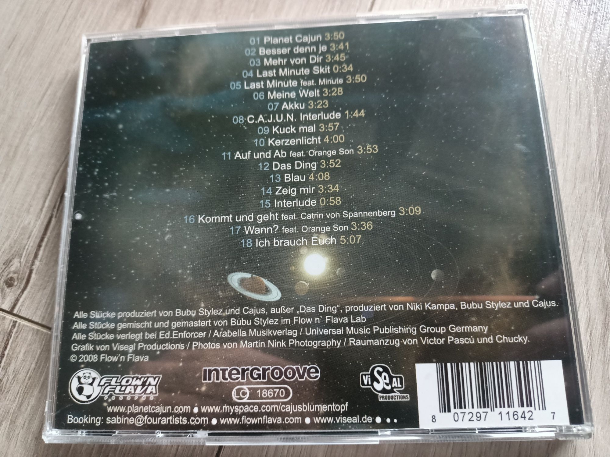 Cajus - Planet Cajun (CD, Album)(hip hop)(ex)