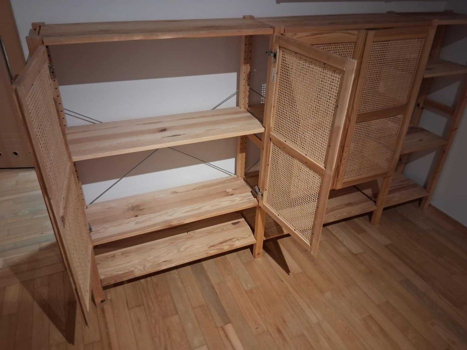 Regał z drzwiami, sosna, IVAR IKEA