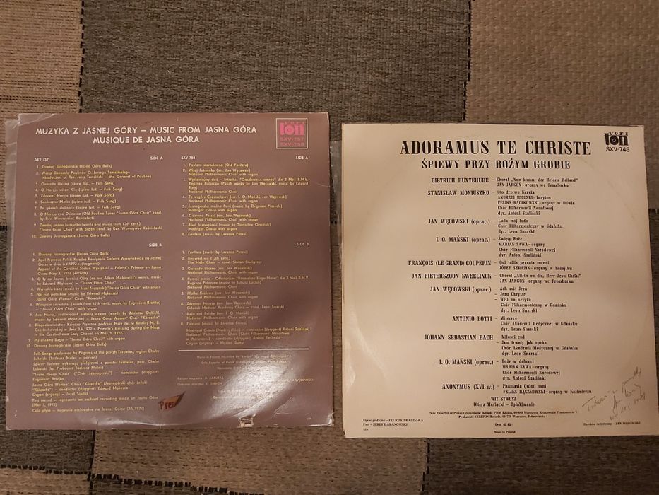 Gramofon LP Płyty gramofonowe