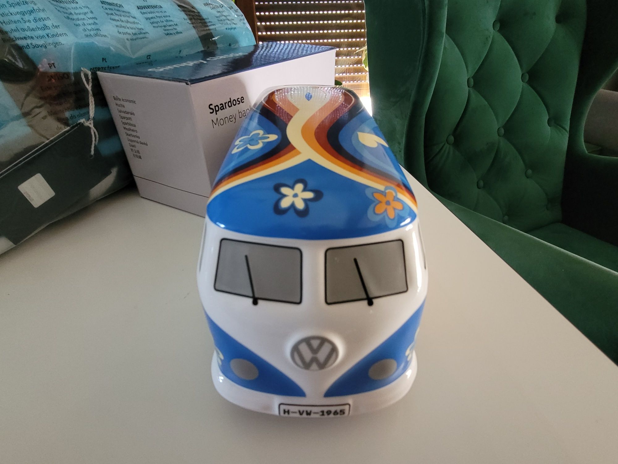 NOWA DUŻA CERAMICZNA Skarbonka Oryginał Salon VW T1 T4 T6 Prezent