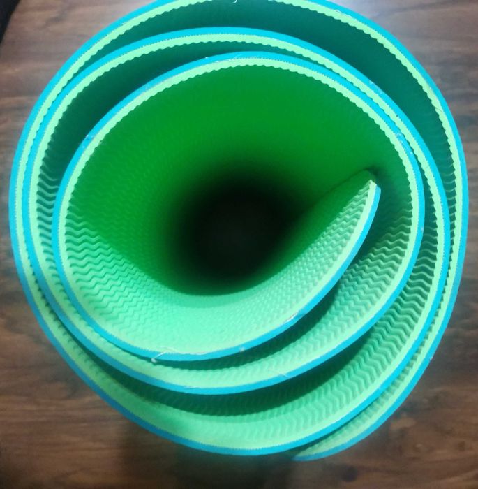 Килимок для фітнесу і йоги Zelart FI-5172-16 TPE+TC 2x-шаровий 6мм