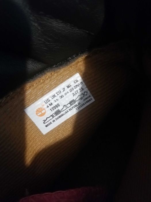 Шкіряні підліткові черевики timberland