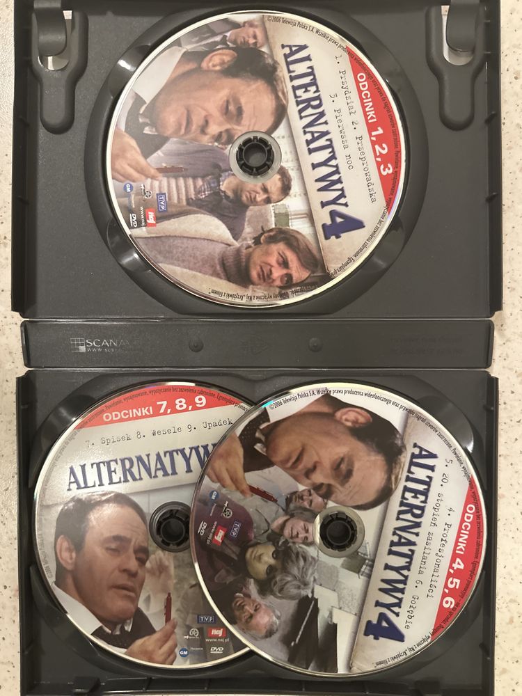 ALTERNATYWY 4 serial 9 odcinków na 3 plytach DVD z domowej kolekcji