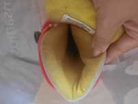 Patins em linha rosa