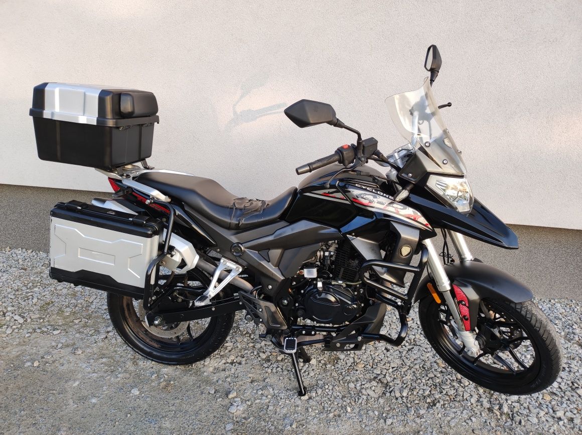Cyclone rx125 CC kat.b Junak RX one Barton duży Turystyka kufry wtrysk