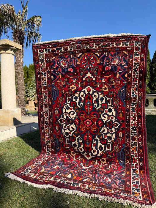 Idealny wełniany r.tkany perski Iran Hamadan 215x135 galeria 13 tys