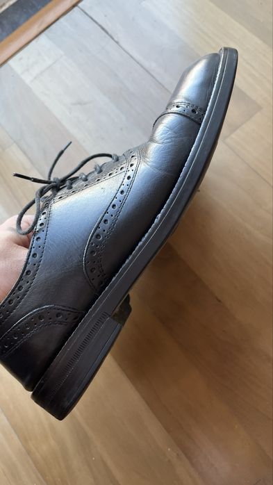 Sapatos clássicos Emidio Tucci pele preta tamanho 43