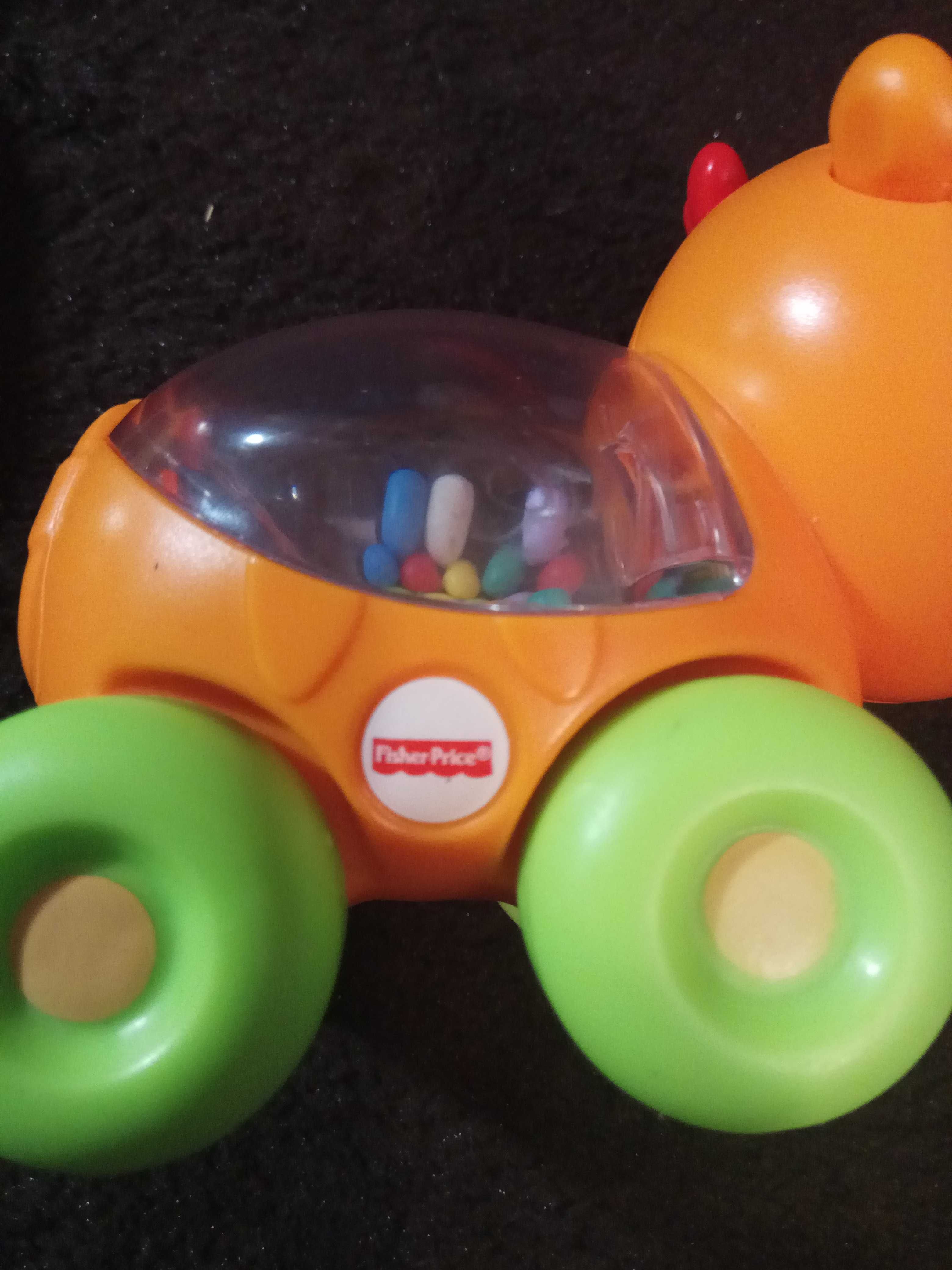 Интерактивный руль, машинка Nissan Dickei Toys и Кошка Fisher Price
