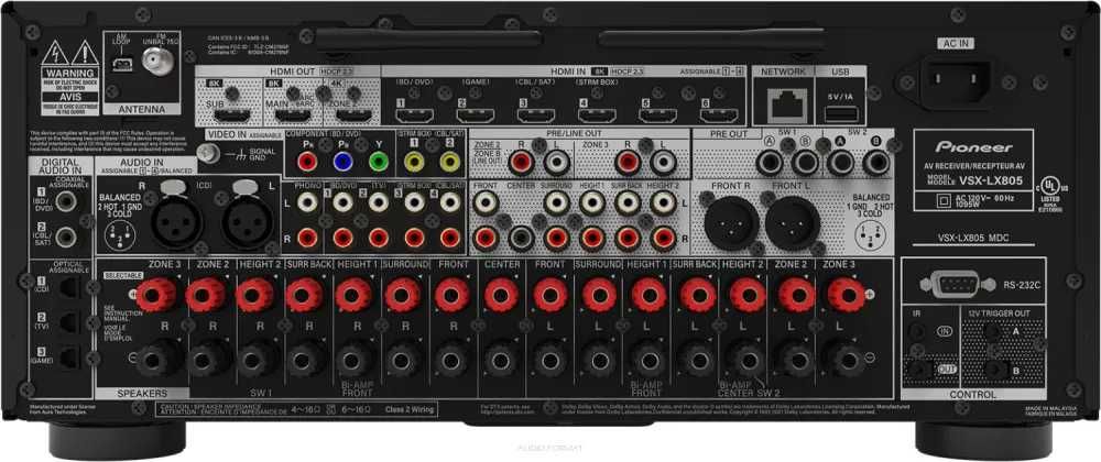 Amplituner Pioneer VSX-LX805 Nowy Polska Gwarancja Kino Atmos 8K
