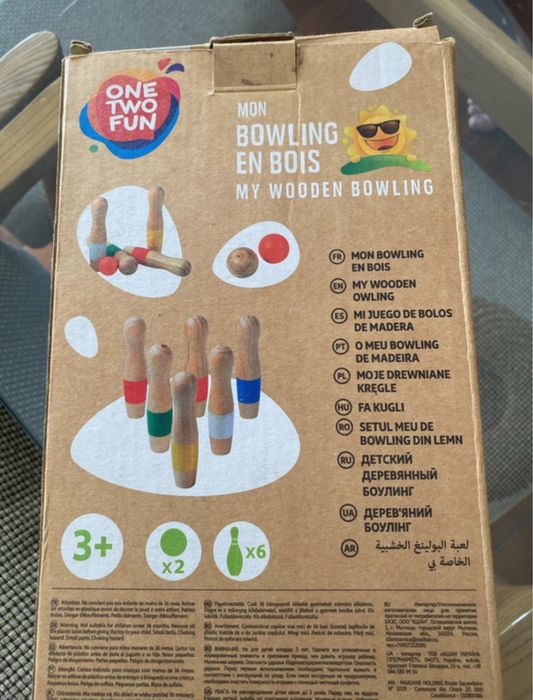 Bowling set de madeira