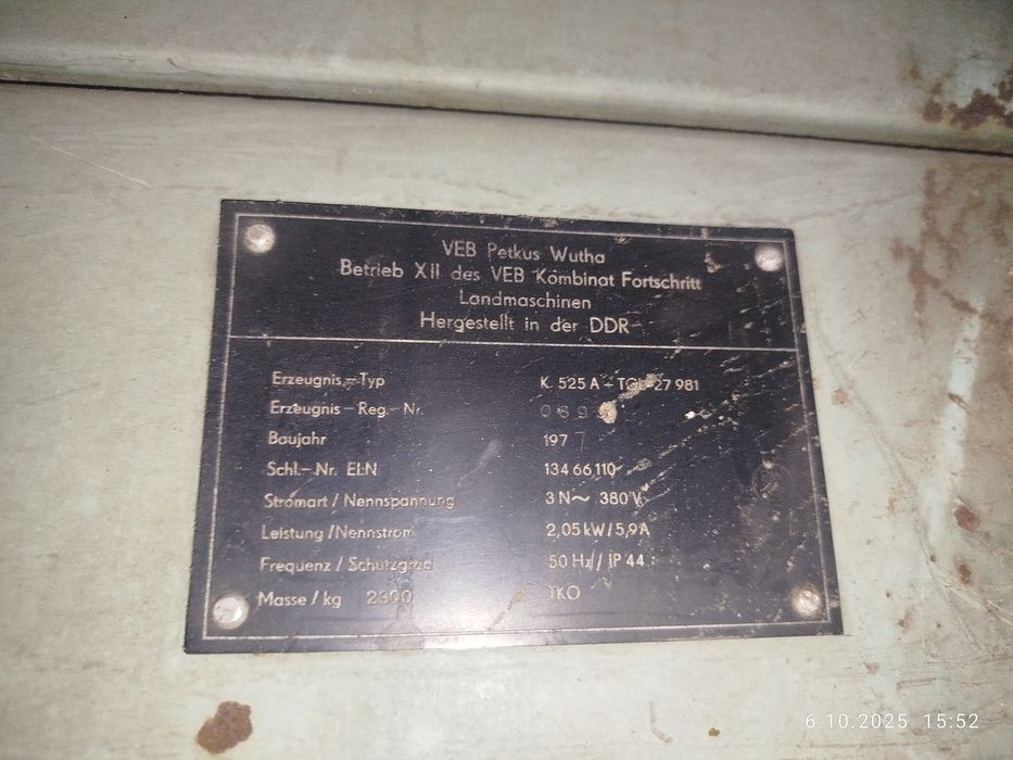 Czyszczalnia Petkus K 525A