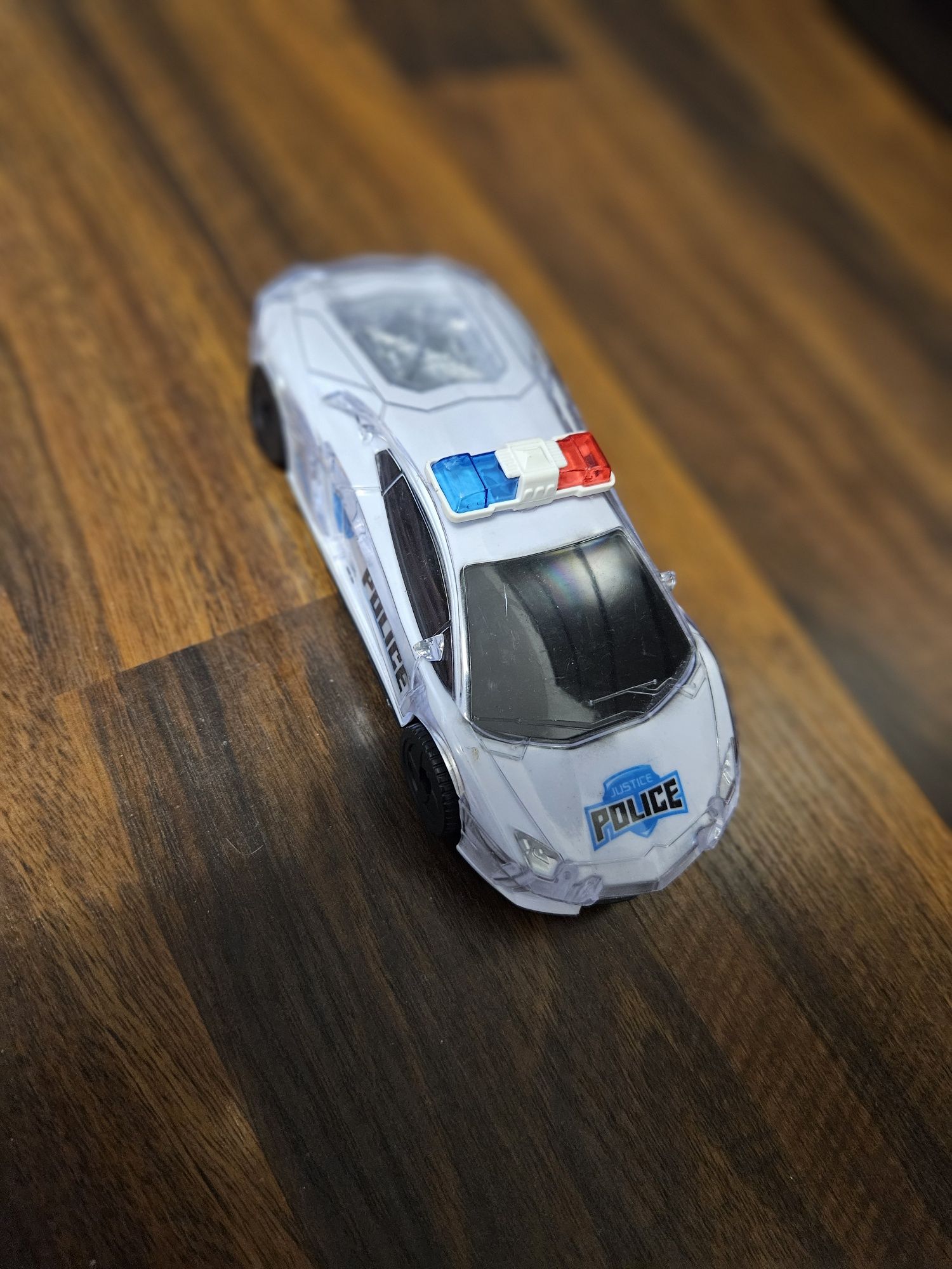 Auto policja gra świeci jeździ