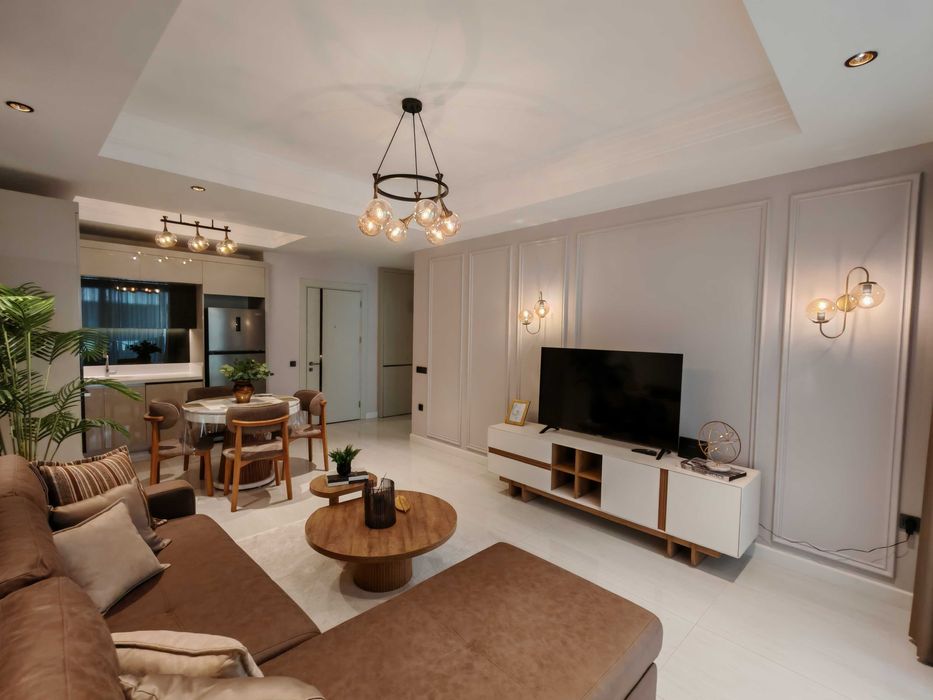 Аренда квартиры  1+1 в новом жилом комплeксe в Тюрклepe, Aлaния