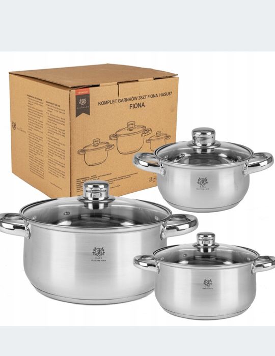 Набір каструль FIONA нержавіюча сталь 6 шт.