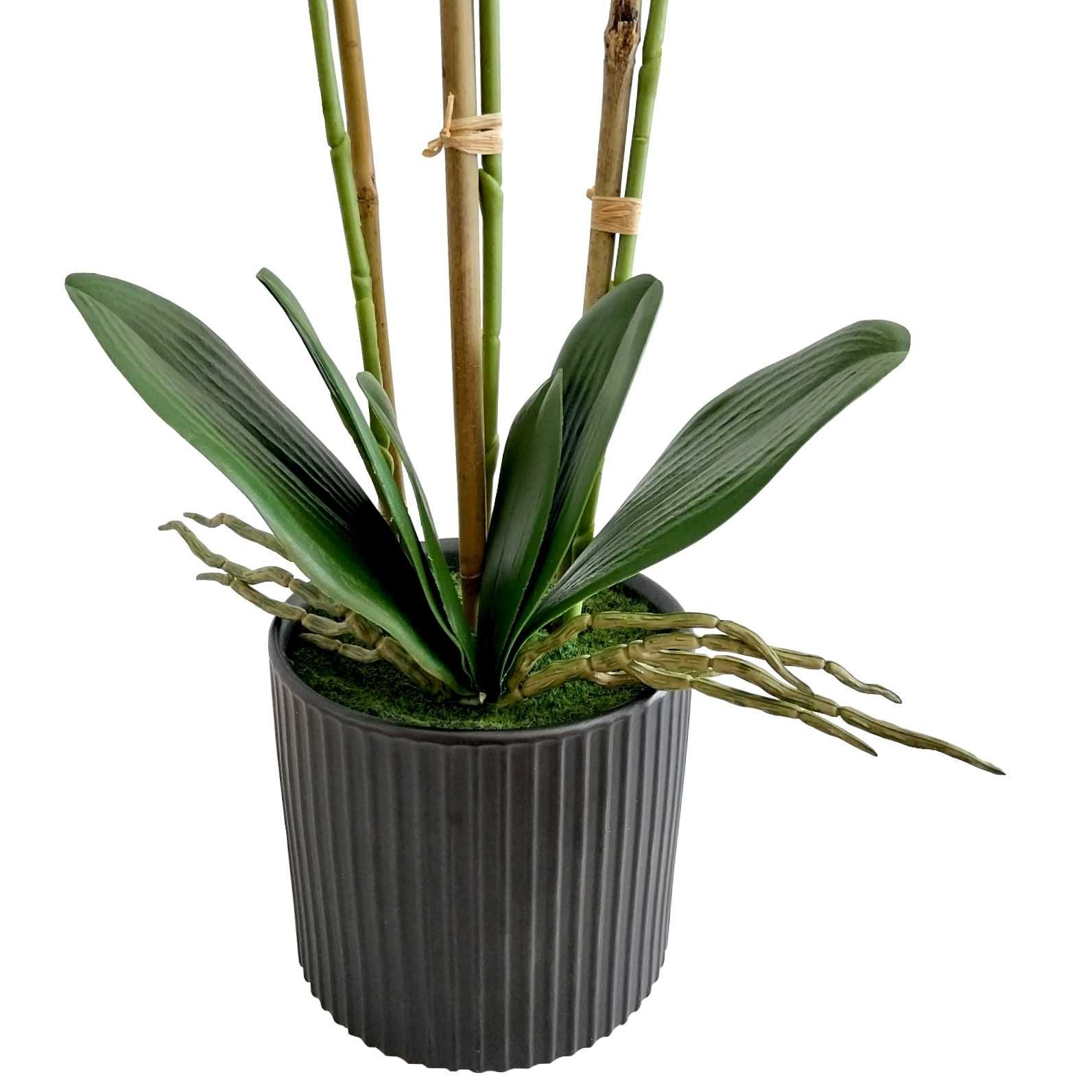 Storczyk w doniczce wysoki biały sztuczny storczyk duży 80cm orchidea