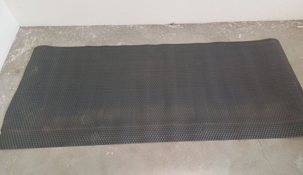 Osłona balkonowa pleciona szara, grafitowa