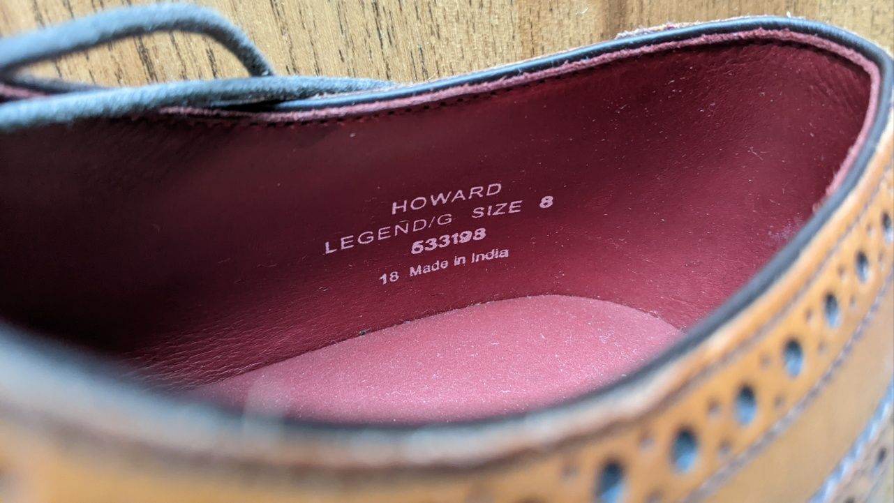 Туфли Loake броги оксфорд