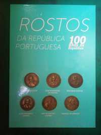 Colecção de 6 Moedas "Rostos da República Portuguesa-100 Anos"