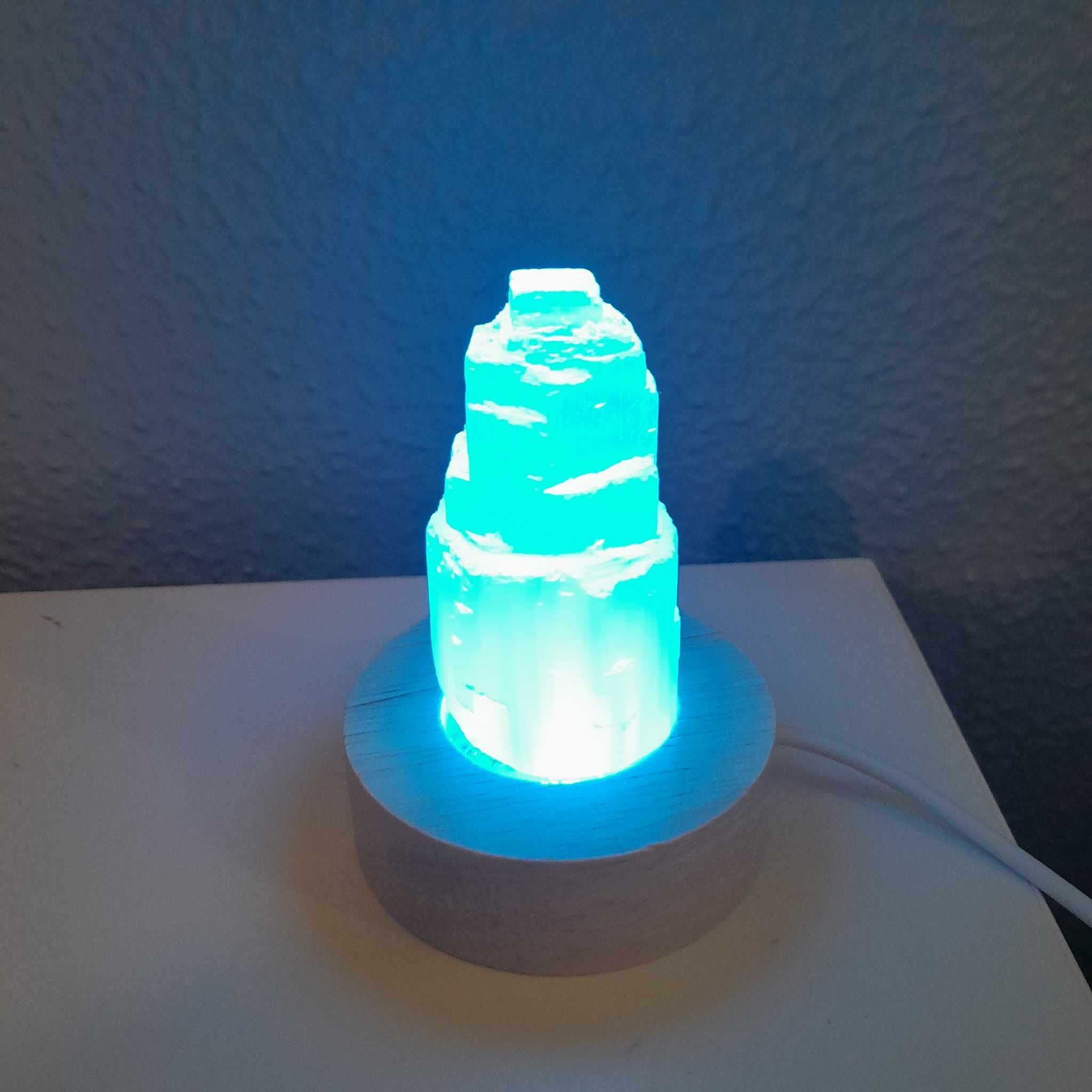 Torre de selenita sem/com led