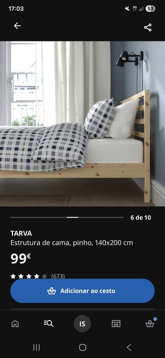 Cama Tarva do Ikea