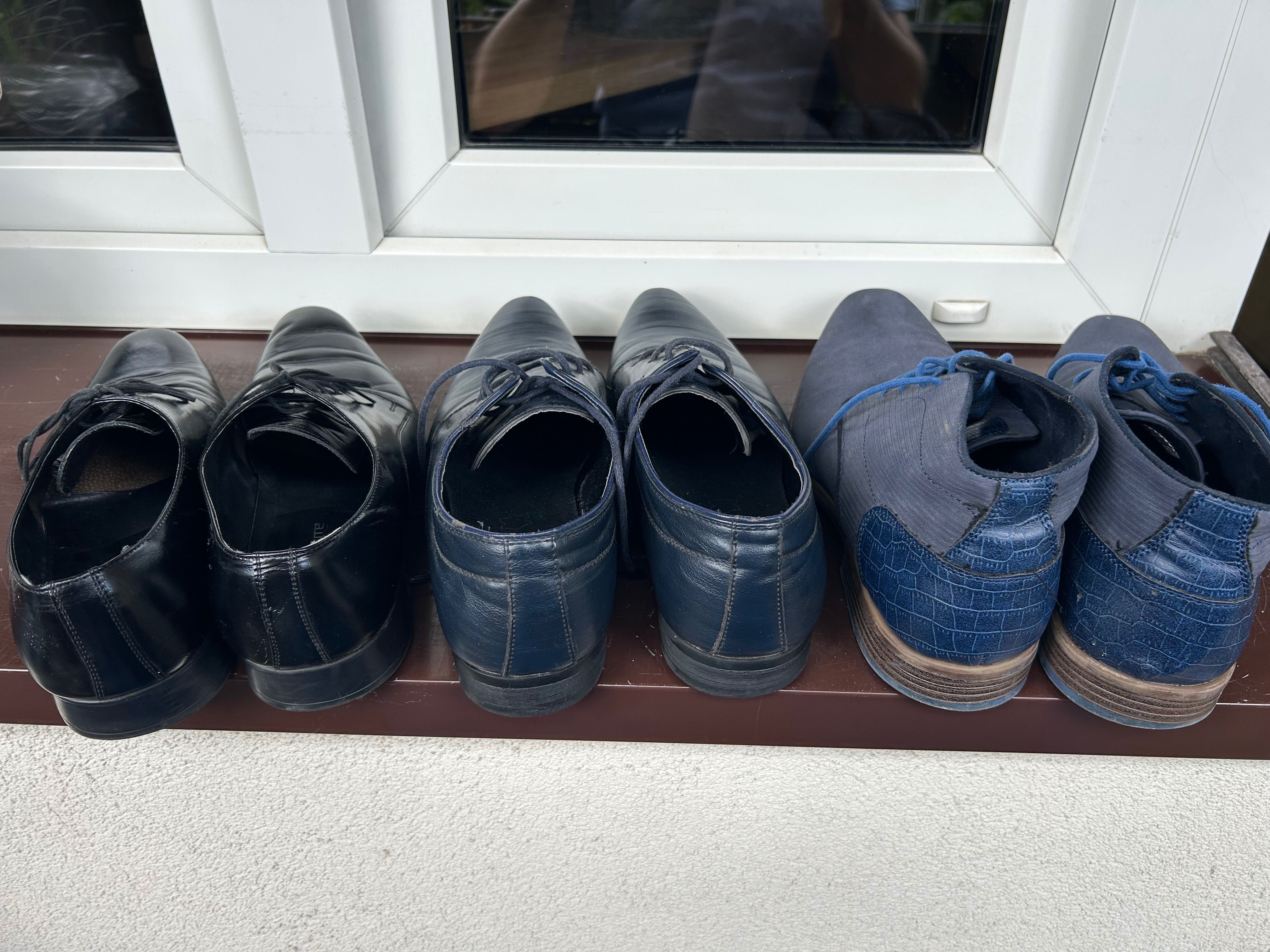 Buty wizytowe niebieskie roz.43