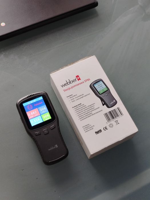 Webber sp86 miernik jakości powietrza HCHO TVOC PM 2,5 i PM 10