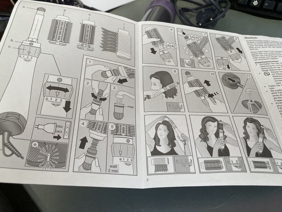 Escova modeladora de cabelo BRAUN