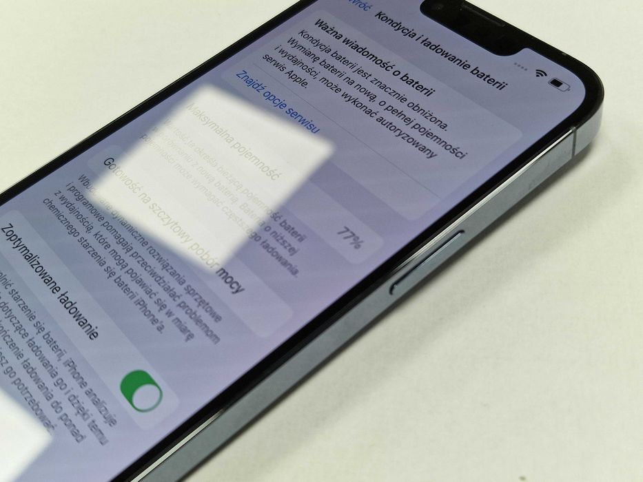 Iphone 13 PRO 128GB/ Sierra Blue/ Bat 77%/ Grade A-/ Gwarancja + ładow