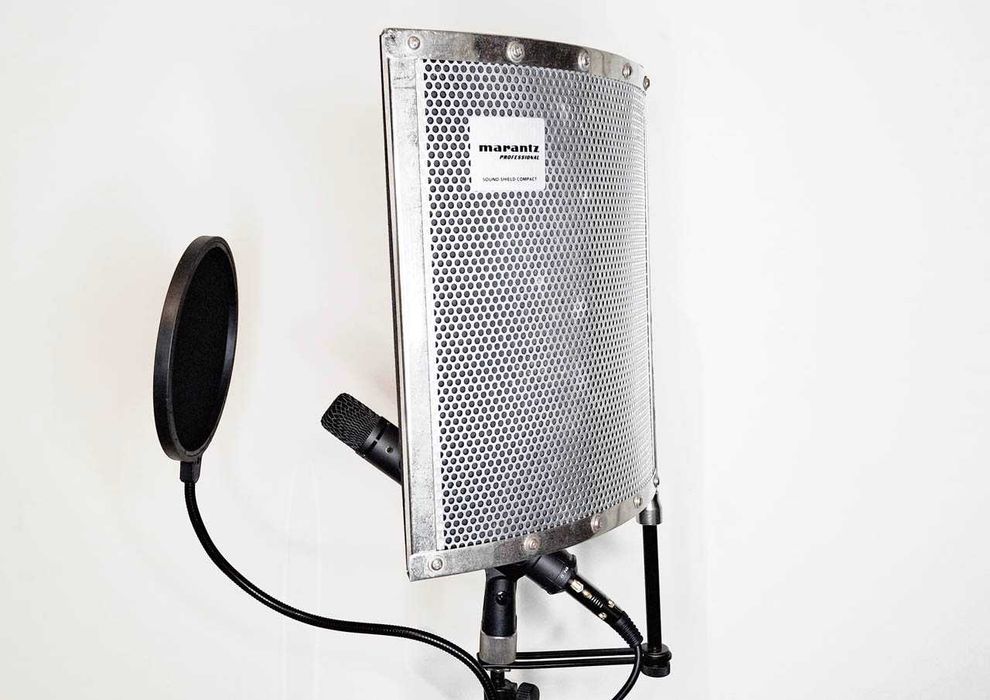 Microfone RODE P48 e Sistema Profissional Marantz de captação Estúdio