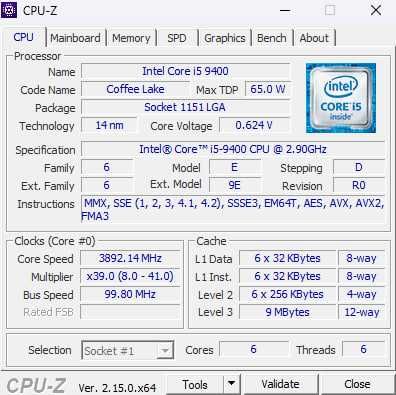 Игровой ПК i5 9400 / 32GB DDR 4 / GeForce GTX 1060 3GB