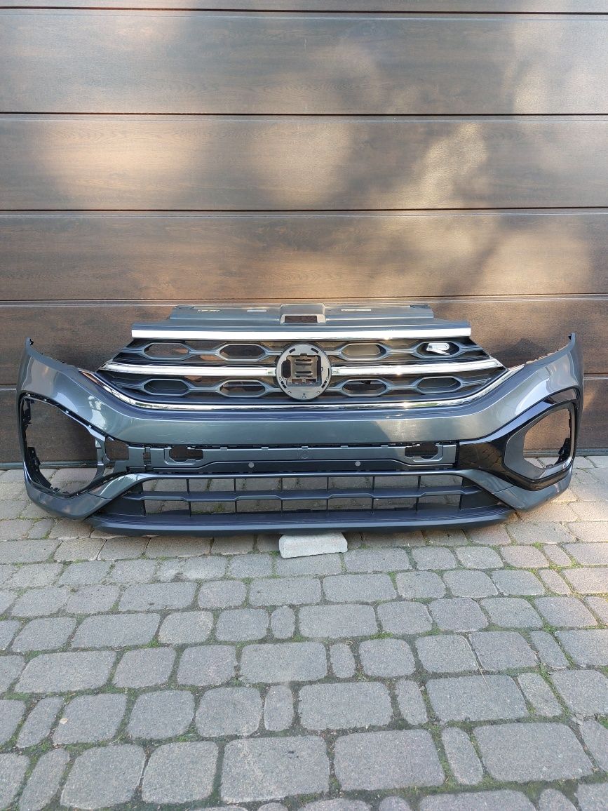 Zderzak VW T-ROC R-line lift przód oryginał z grilem i ledy